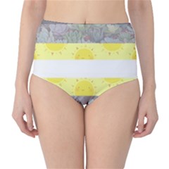 Nonbinary Flag High-waist Bikini Bottoms by AnarchistTransPride