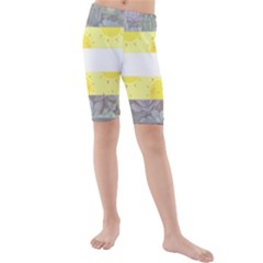 Cute Flag Kids  Mid Length Swim Shorts by TransPrints