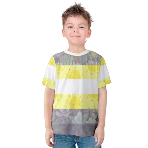 Cute Flag Kids  Cotton Tee by TransPrints