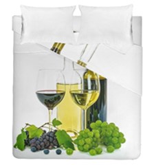 White Wine Red Wine The Bottle Duvet Cover Double Side (queen Size) by BangZart