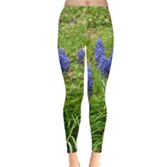 Bluebell Field Leggings  by twirlsandswirlsdesigns