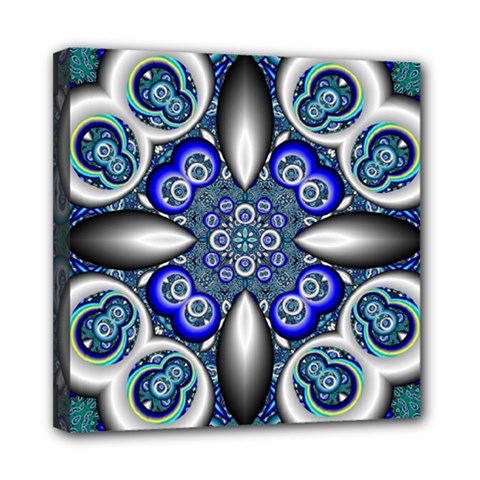 Fractal Cathedral Pattern Mosaic Mini Canvas 8  X 8  by BangZart