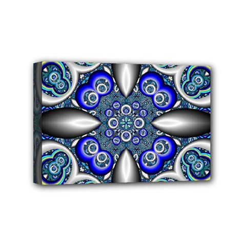 Fractal Cathedral Pattern Mosaic Mini Canvas 6  X 4  by BangZart