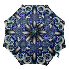 Fractal Cathedral Pattern Mosaic Hook Handle Umbrellas (medium) by BangZart