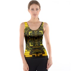 Abstract Glow Kaleidoscopic Light Tank Top by BangZart