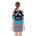 Flowers Turquoise Pattern Floral Shoulder Cutout One Piece View2