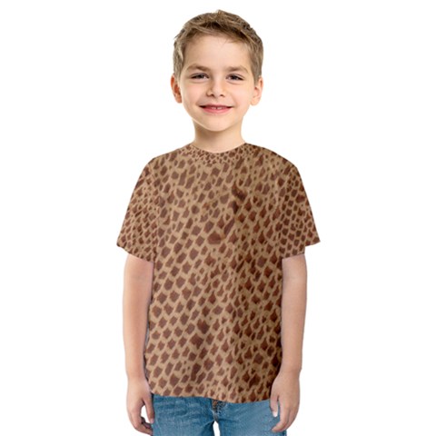 Giraffe Pattern Animal Print  Kids  Sport Mesh Tee by paulaoliveiradesign