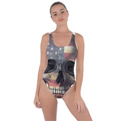 American Flag Skull Bring Sexy Back Swimsuit by Valentinaart