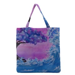 Rising To Touch You Grocery Tote Bag by Dimkad