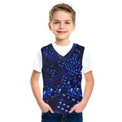 Blue Circuit Technology Image Kids  Sportswear by BangZart