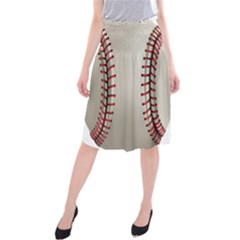 Baseball Midi Beach Skirt by BangZart