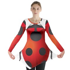 Ladybug Insects Long Sleeve Tunic  by BangZart