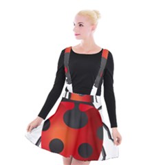 Ladybug Insects Suspender Skater Skirt by BangZart