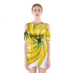 Bananas Decoration Shoulder Cutout One Piece by BangZart