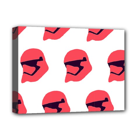 Stormtroper Pattern  Deluxe Canvas 16  X 12   by paulaoliveiradesign