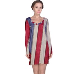 Usa Flag Long Sleeve Nightdress by BangZart