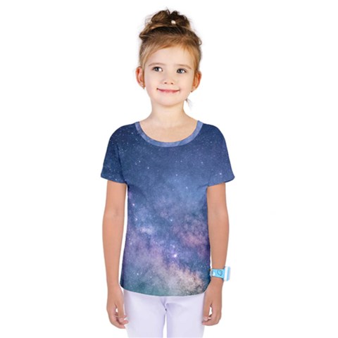 Galaxy Nebula Astro Stars Space Kids  One Piece Tee by paulaoliveiradesign