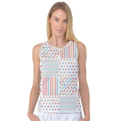 Simple Saturated Pattern Women s Basketball Tank Top by linceazul