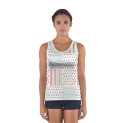 Simple Saturated Pattern Sport Tank Top  by linceazul