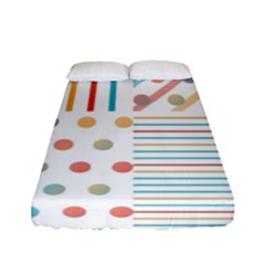 Simple Saturated Pattern Fitted Sheet (full/ Double Size) by linceazul