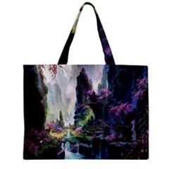 Fantastic World Fantasy Painting Zipper Mini Tote Bag by BangZart