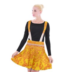 Beer Alcohol Drink Drinks Suspender Skater Skirt by BangZart