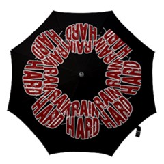 Train Hard Hook Handle Umbrellas (small) by Valentinaart
