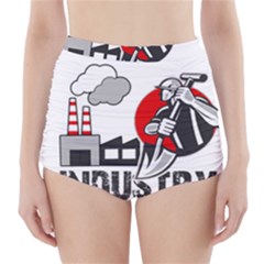 Industry Worker  High-waisted Bikini Bottoms by Valentinaart