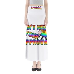 Dont Need Your Approval Full Length Maxi Skirt by Valentinaart