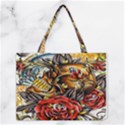 Flower Art Traditional Medium Tote Bag View1