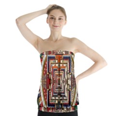 Colorful Mandala Strapless Top by BangZart