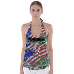 Usa United States Of America Images Independence Day Babydoll Tankini Top by BangZart