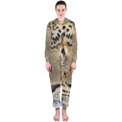 Leopard Face Hooded Jumpsuit (ladies)  by BangZart