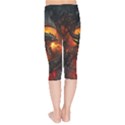 Dragon Legend Art Fire Digital Fantasy Kids  Capri Leggings  View2