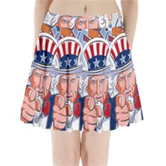 Independence Day United States Of America Pleated Mini Skirt by BangZart