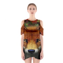 Fox Shoulder Cutout One Piece by BangZart