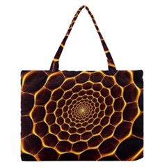 Honeycomb Art Medium Zipper Tote Bag by BangZart