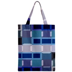 Blockedin Zipper Classic Tote Bag by designsbyamerianna