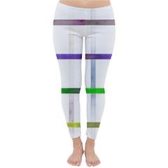 Blurred Lines Classic Winter Leggings by designsbyamerianna