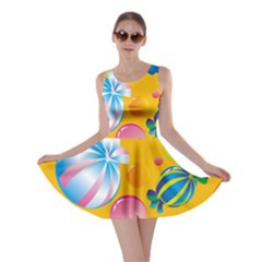 Sweets And Sugar Candies Vector  Skater Dress by BangZart