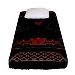 Traditional Northwest Coast Native Art Fitted Sheet (single Size) by BangZart