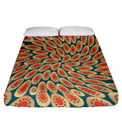 Stars Twirl Fitted Sheet (california King Size) by linceazul