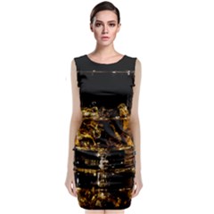 Drink Good Whiskey Sleeveless Velvet Midi Dress by BangZart