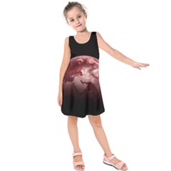 Planet Fantasy Art Kids  Sleeveless Dress by BangZart