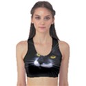 Face Black Cat Sports Bra View1