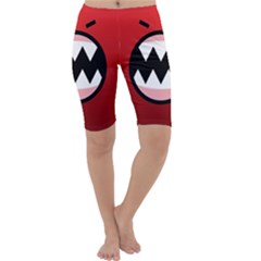 Funny Angry Cropped Leggings  by BangZart