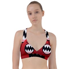 Funny Angry Sweetheart Sports Bra by BangZart