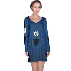 Funny Face Long Sleeve Nightdress by BangZart