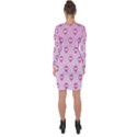 Alien Pattern Pink Asymmetric Cut-Out Shift Dress View2