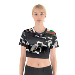 Formula 1 Cotton Crop Top by Valentinaart